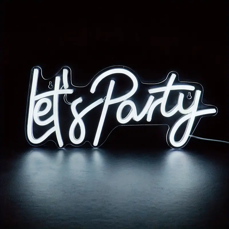 Neonski napis "Let`s Party"